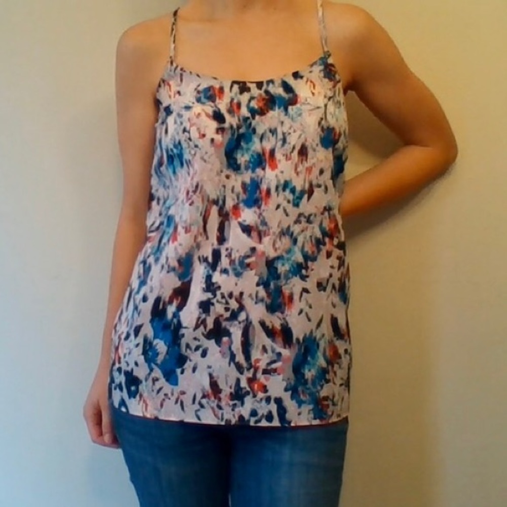 J.crew Carrie Cami Abstract Print sz 00